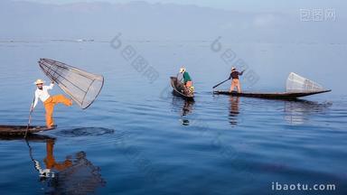 缅甸渔夫茵莱湖